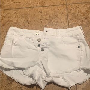 Altar’d State white jean shorts